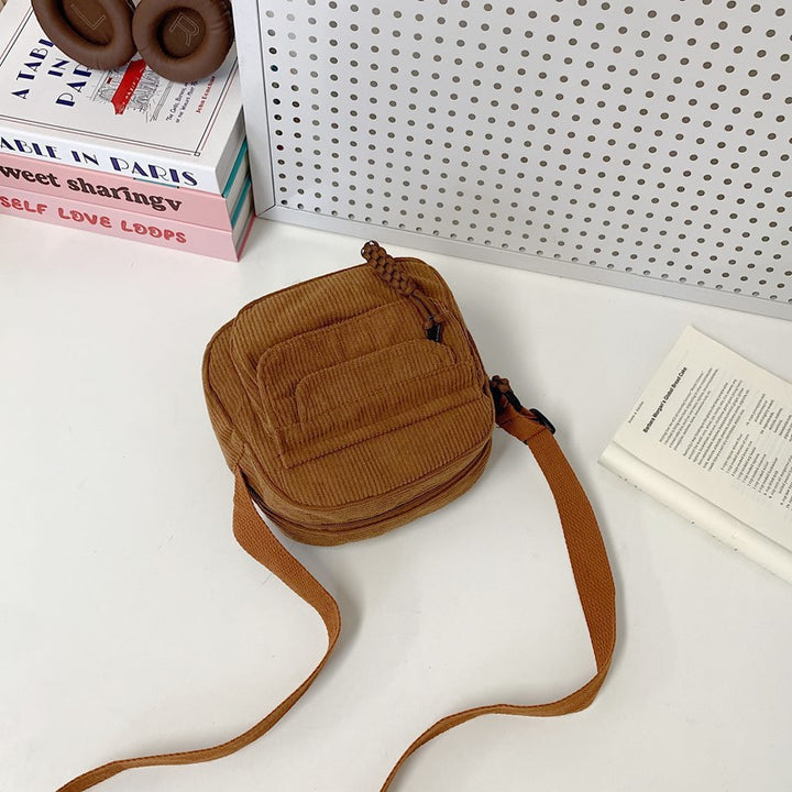 Compact Corduroy Crossbody Bag Stornfield