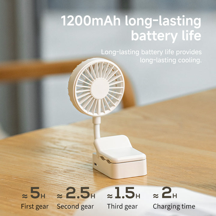 Unisex Portable Battery Fan with Flexible Tilt Angle Stornfield