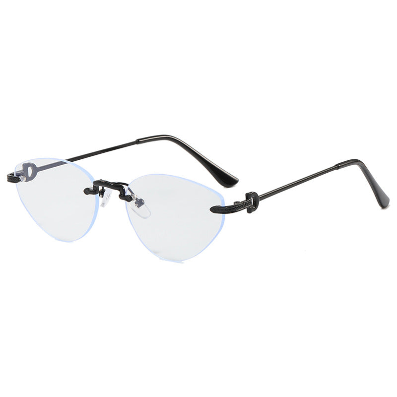 Women Futuristic Half-Frame Sunglasses Stornfield
