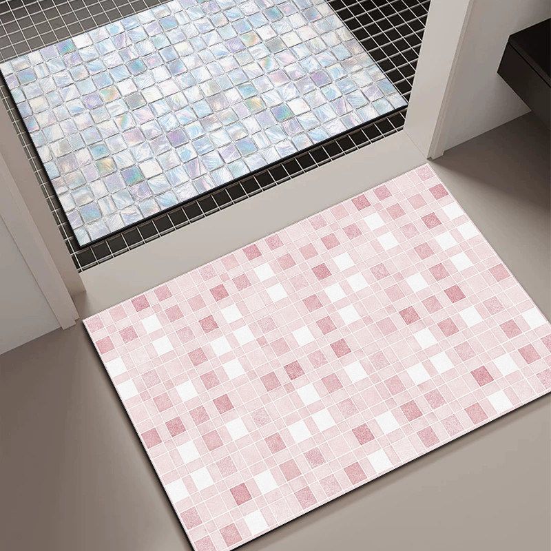 Mosaic Pattern Bath Mat Stornfield