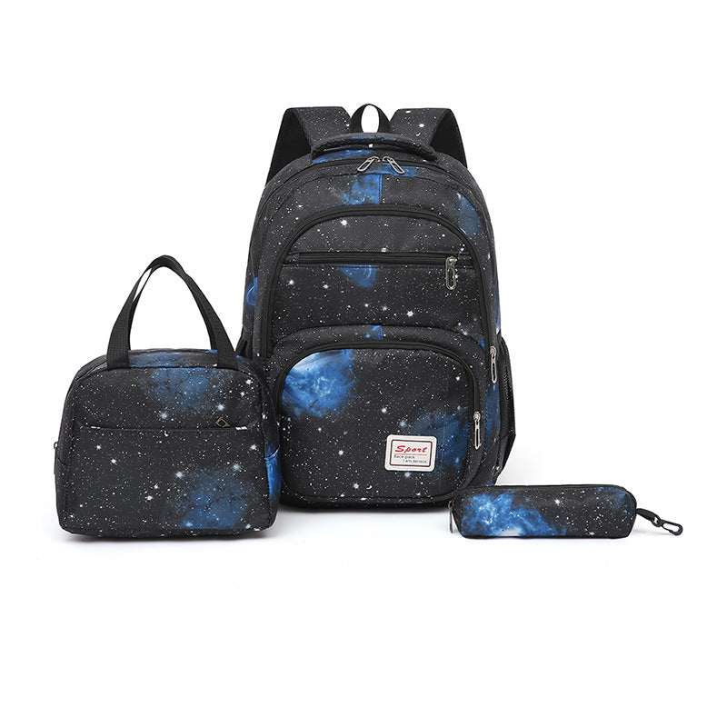 Galaxy pattern school backpack set Stornfield