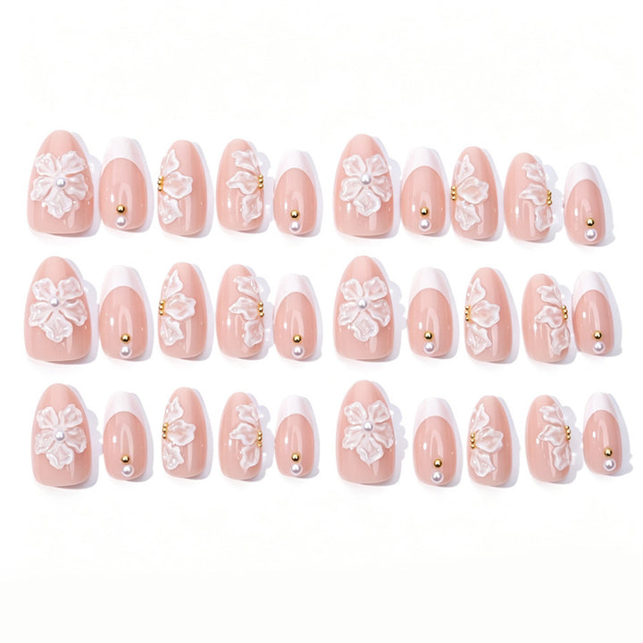 Nail art set with delicate floral patterns and elegant details Stornfield