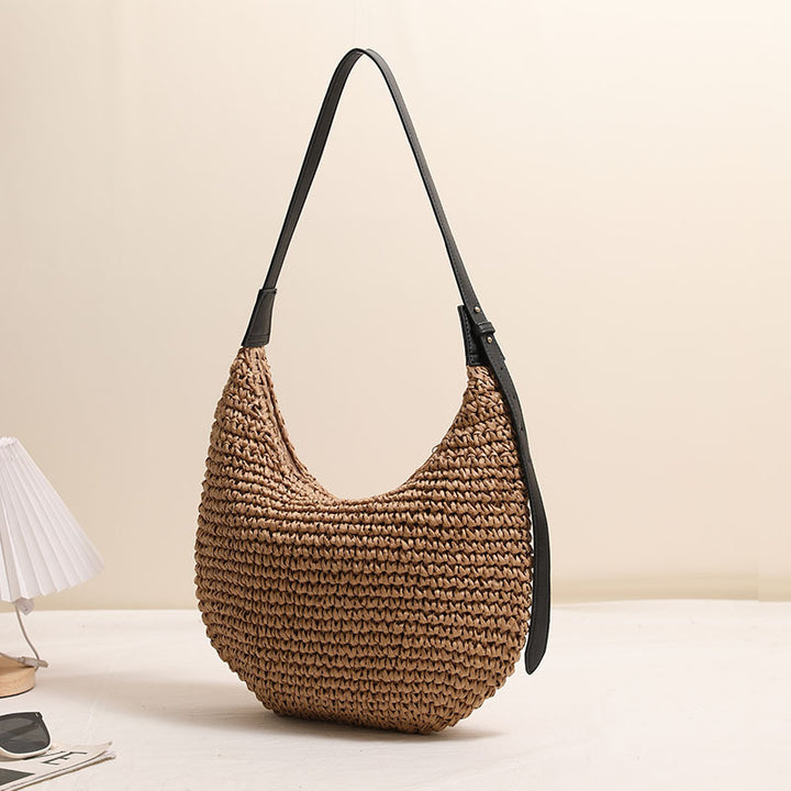 Handmade Hobo Bag Made of Natural Raffia Material Stornfield
