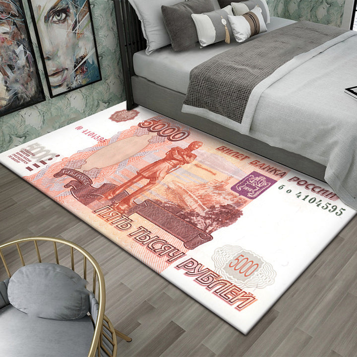Dollar-Themed Decorative Area Rug