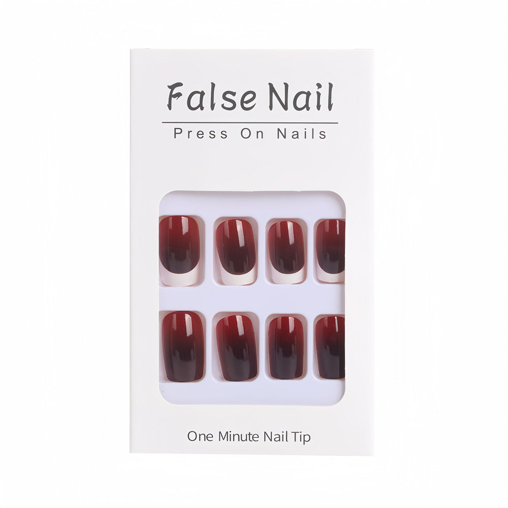 Elegant French Tip Artificial Nails Stornfield