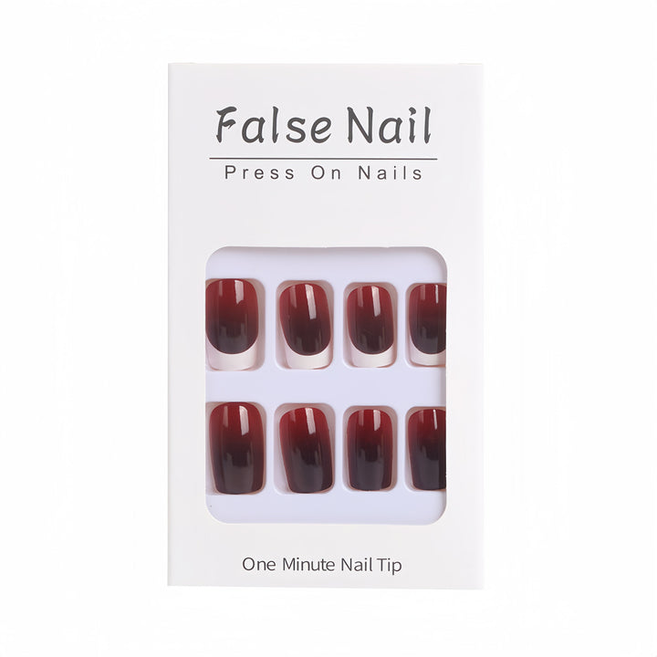 Elegant French Tip Artificial Nails Stornfield