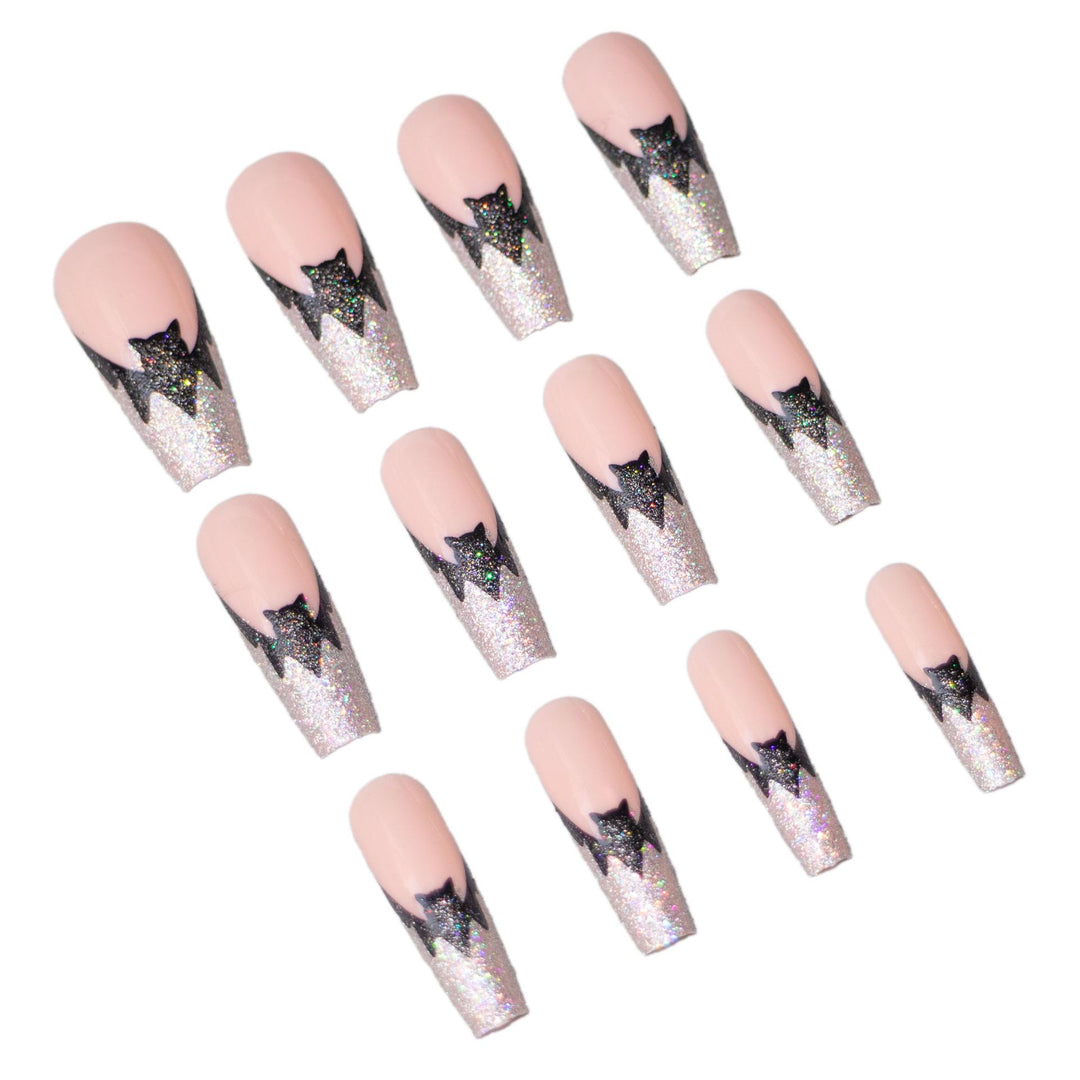 Halloween Themed Glitter Bat Nail Art Set