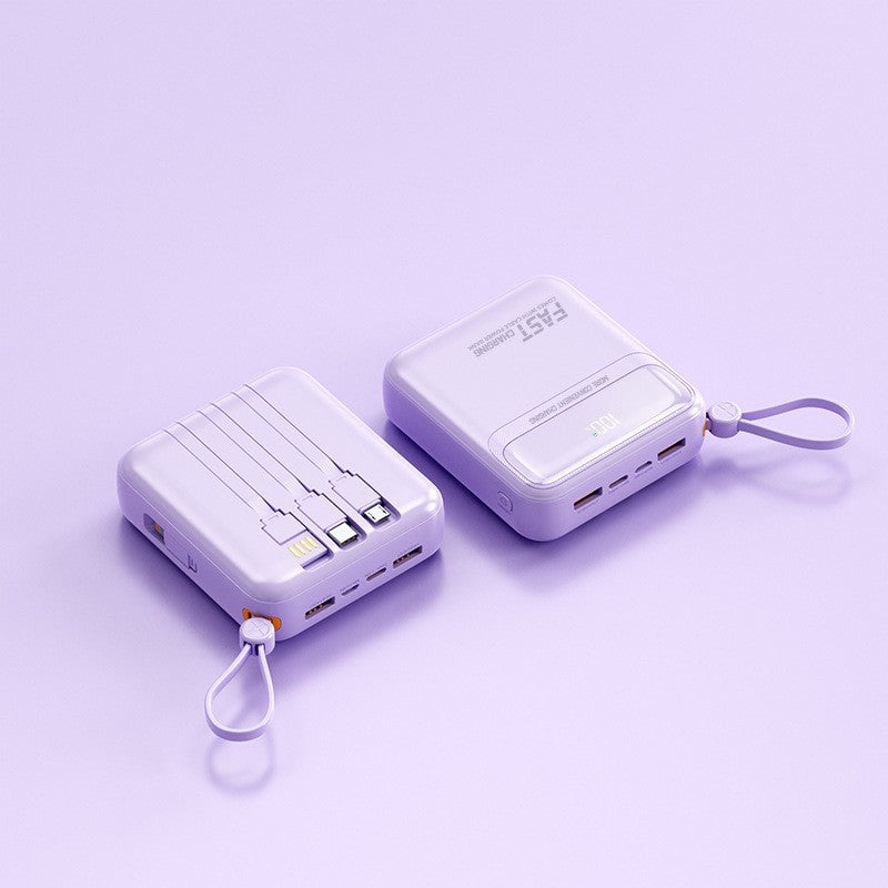 Portable power bank with integrated cables and multifunctional charging port Stornfield