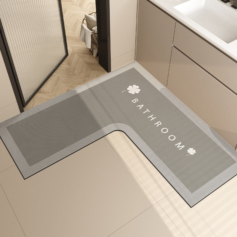 L-Shaped Bathroom Rug