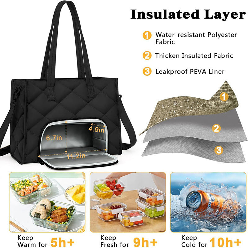 Insulated lunch bag with multiple compartments Stornfield