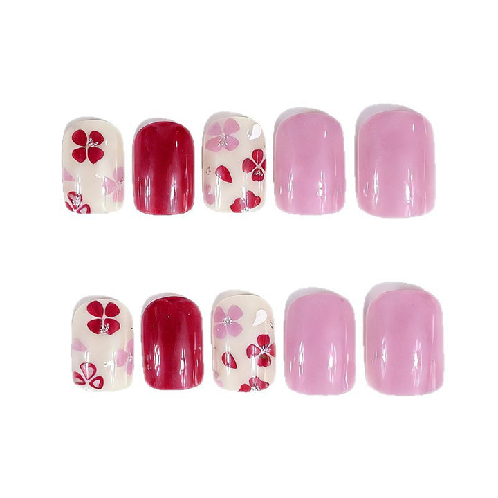 Floral Decorative Gel Nail Extensions Stornfield