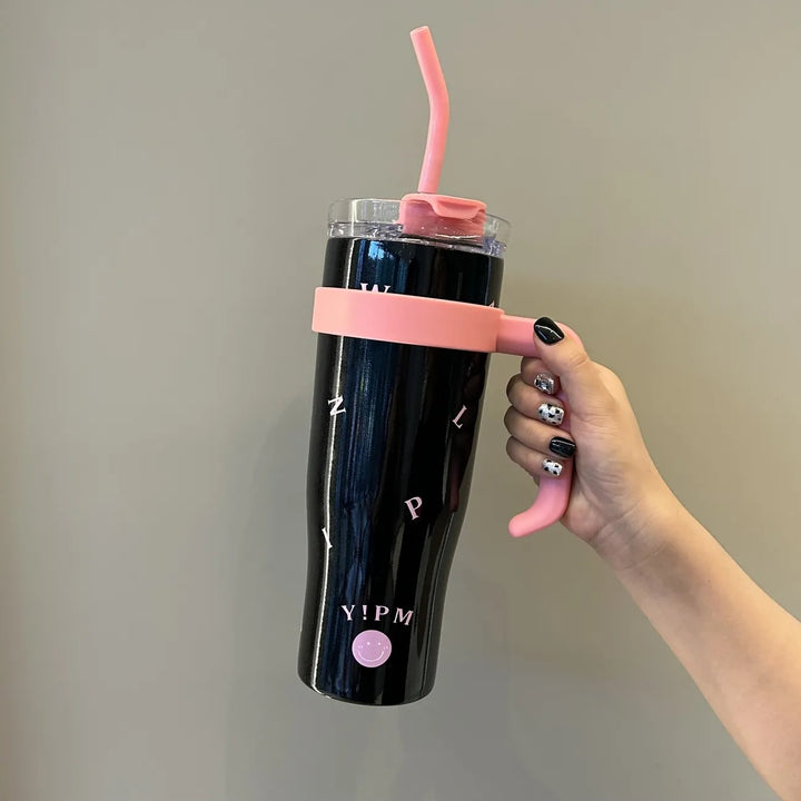 Women Practical Insulated Drinking Bottle with Integrated Carry Handle Stornfield