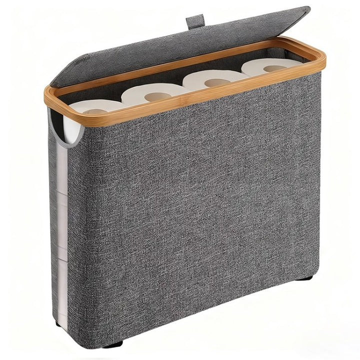 High-quality laundry basket with lid and handle Stornfield