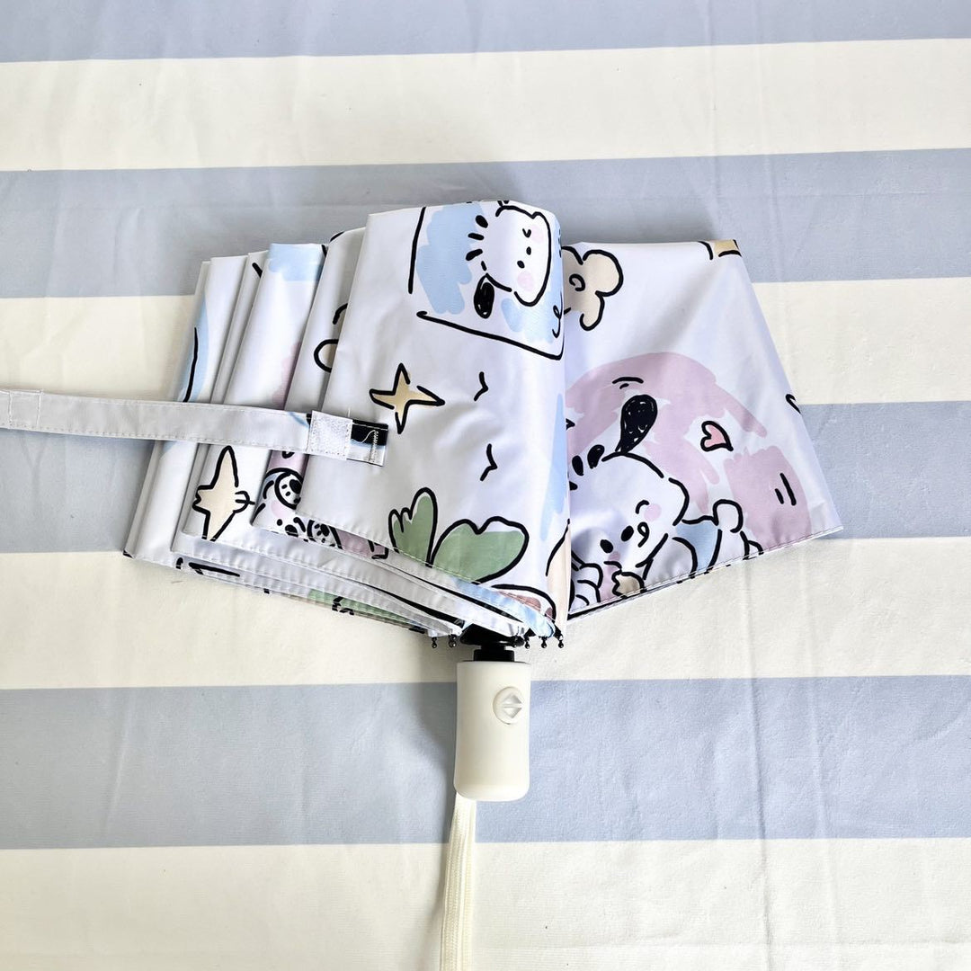 Ladies folding umbrella with playful Pochacco design Stornfield