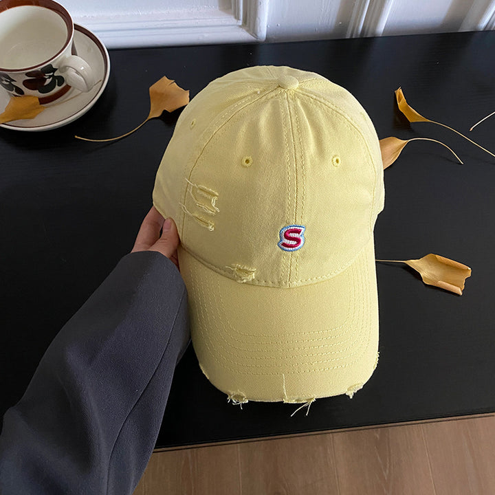 Unisex Distressed Embroidered Baseball Cap Stornfield
