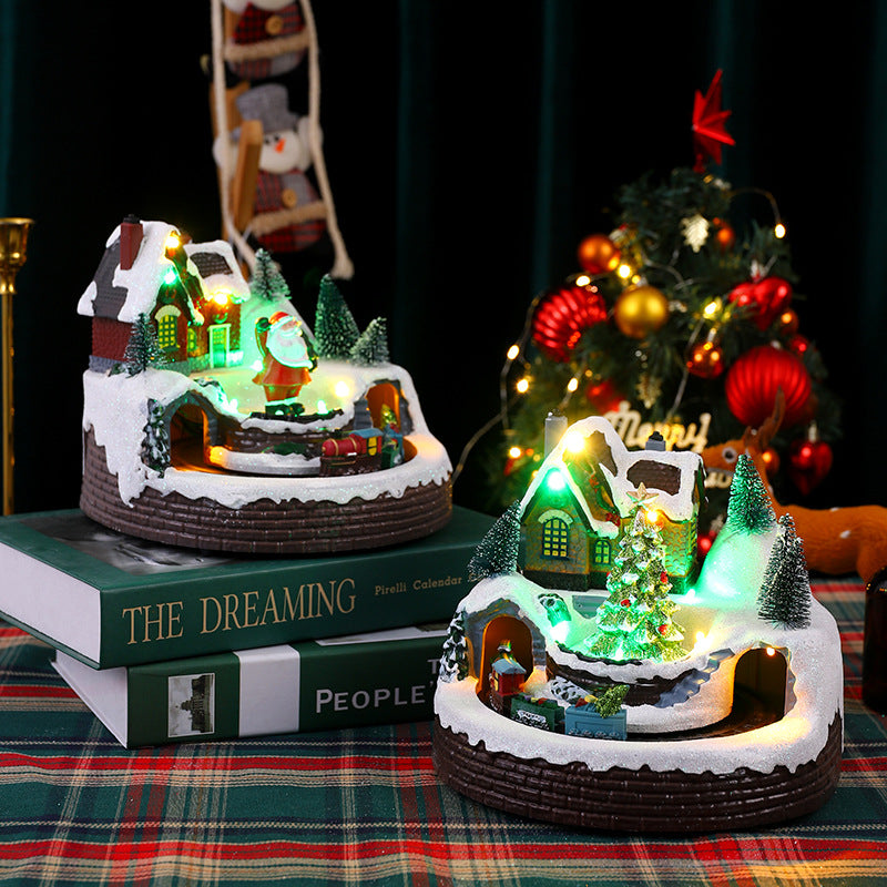 Illuminated Christmas village figure Stornfield