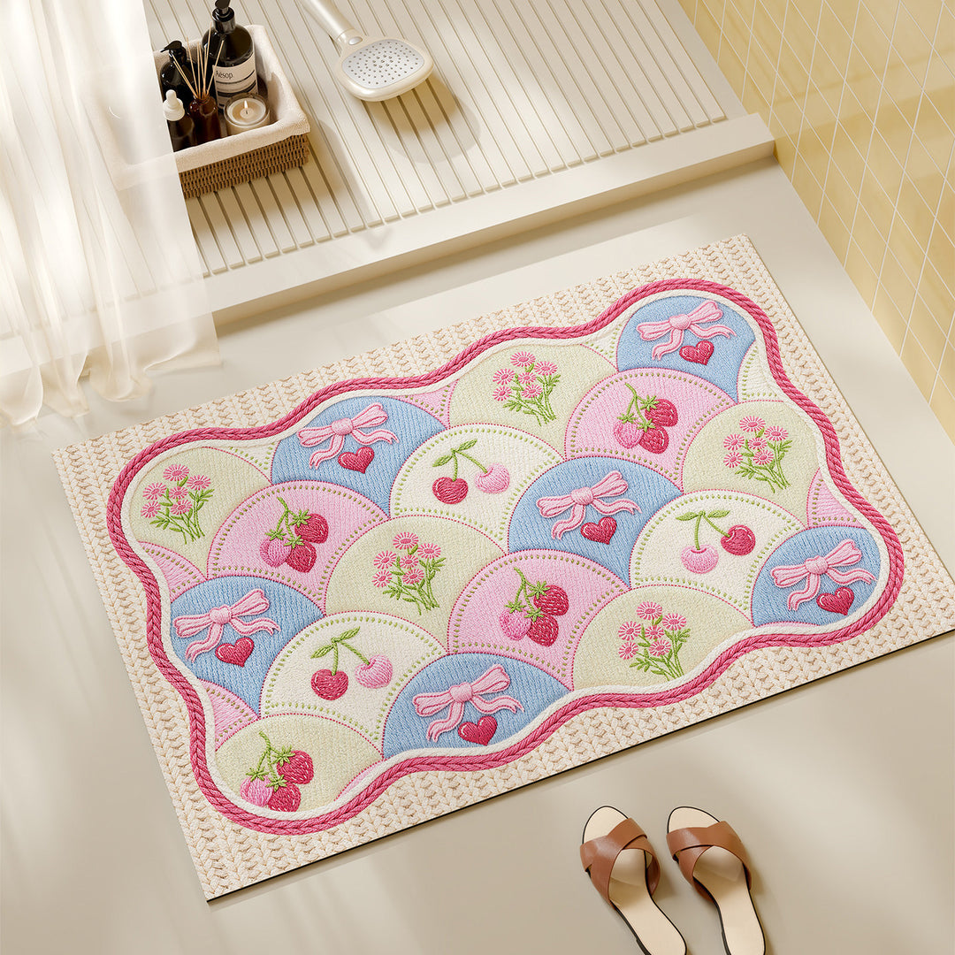Decorative Woven Bath Mat