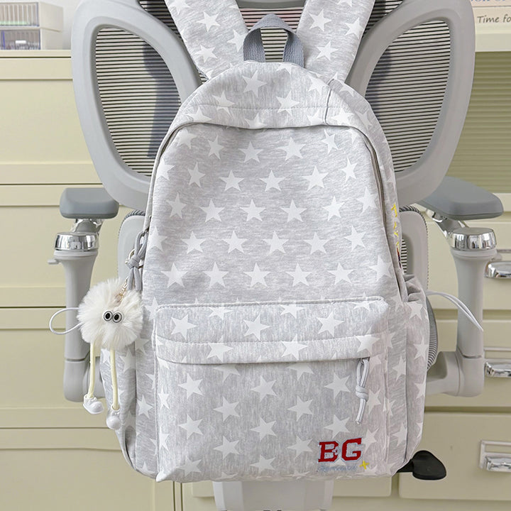 Star-Patterned Casual Backpack Stornfield
