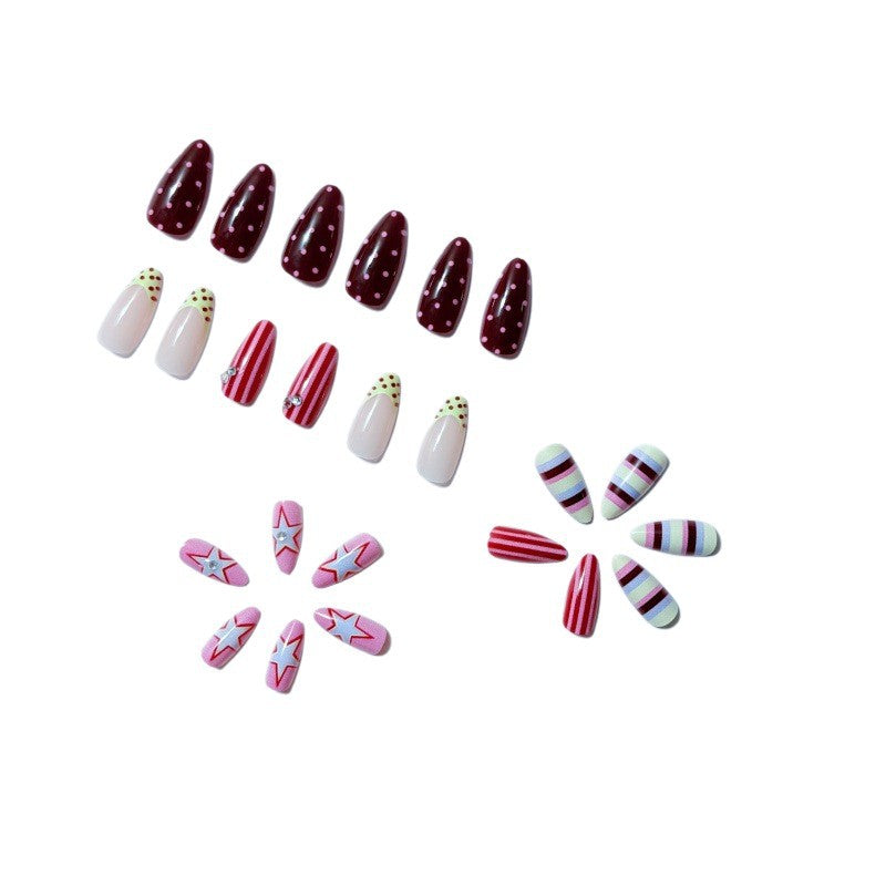 Artful Nail Set with Festive Patterns Stornfield