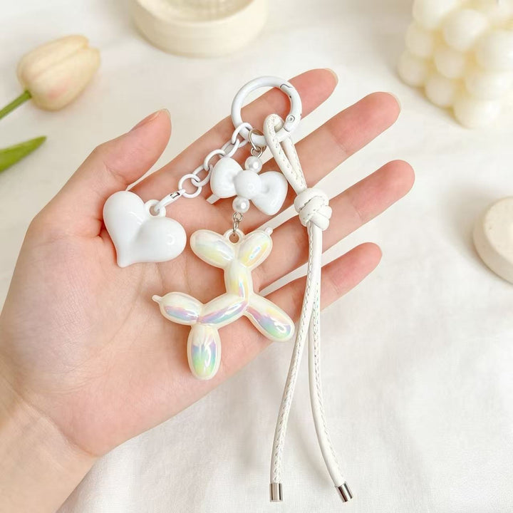 Playful keychain with heart and balloon dog Stornfield