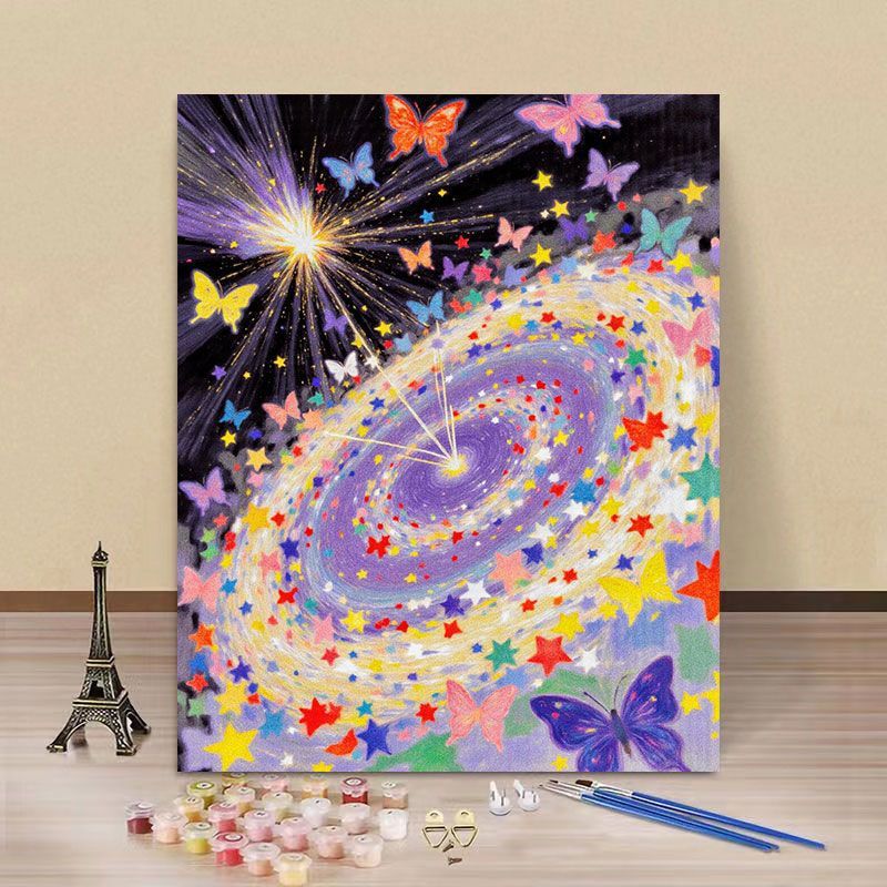 Butterfly-Themed Paint by Numbers Canvas Art Kit Stornfield