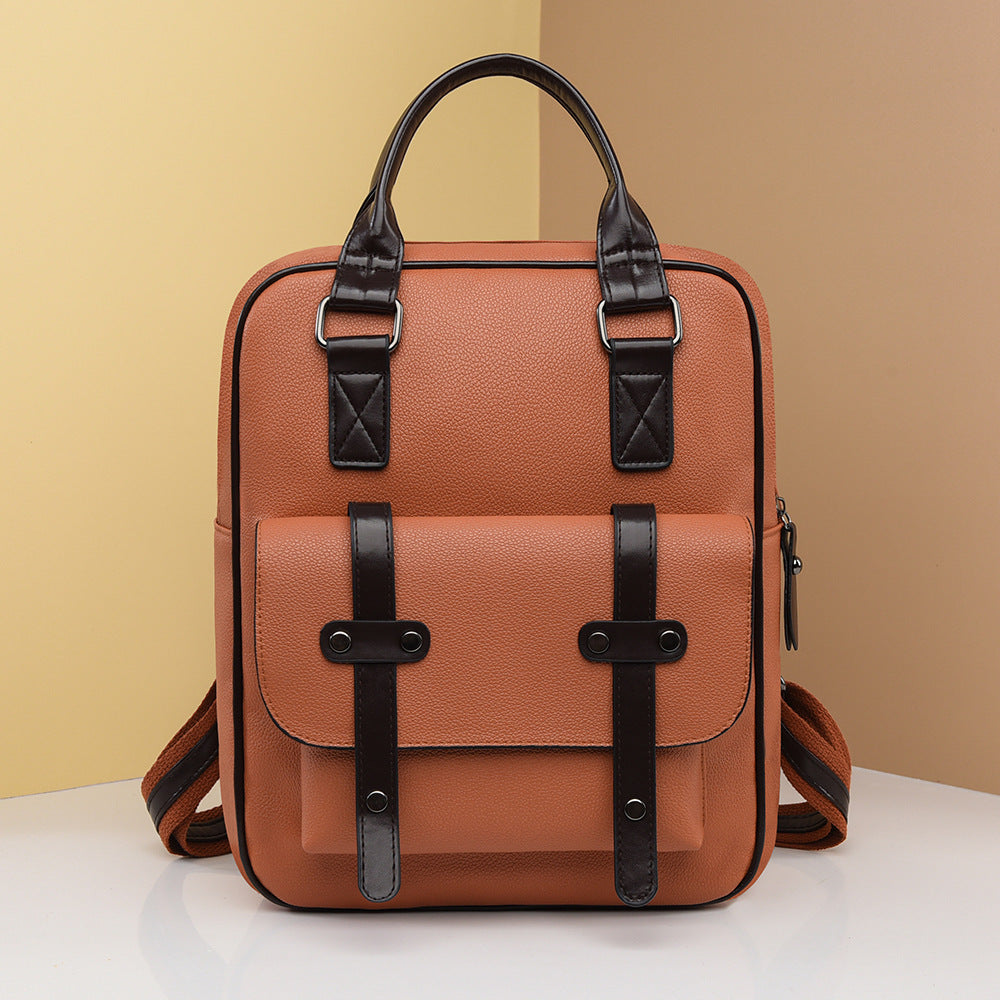 Structured Leather Backpack Stornfield