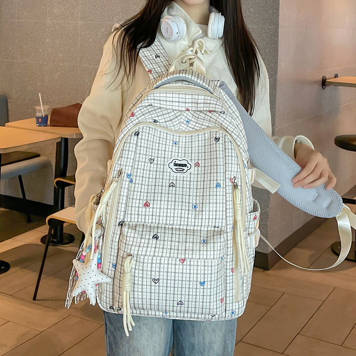 Cute Multi-Pocket Printed Backpack Stornfield