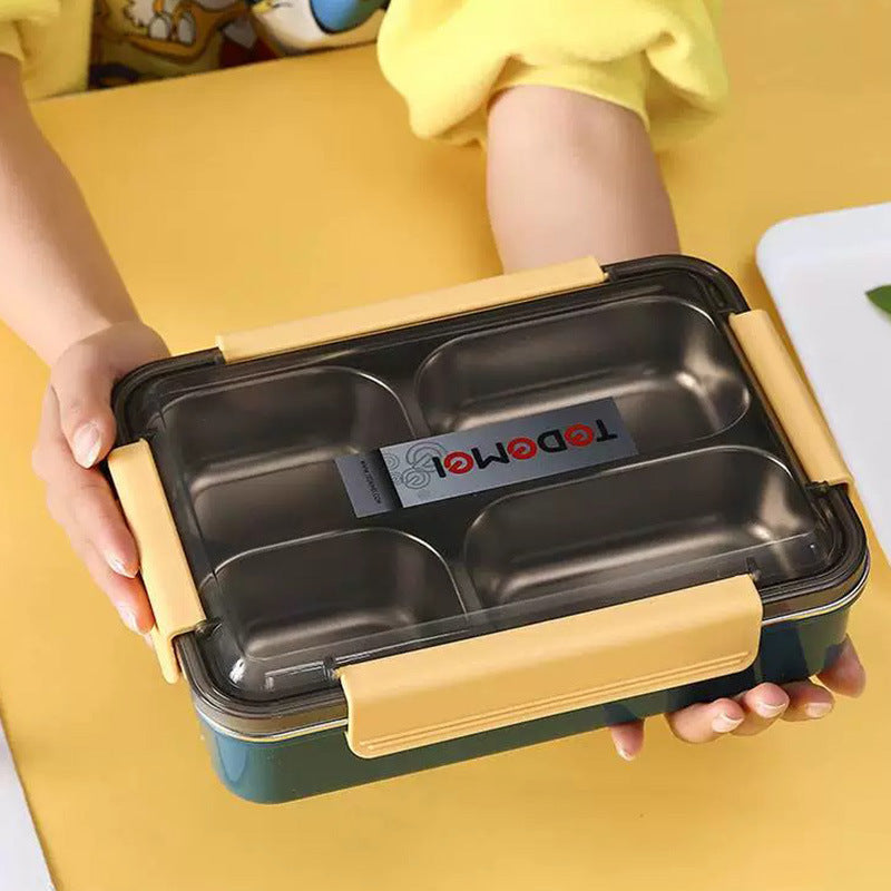 Multi-Compartment Stainless Steel Bento Box