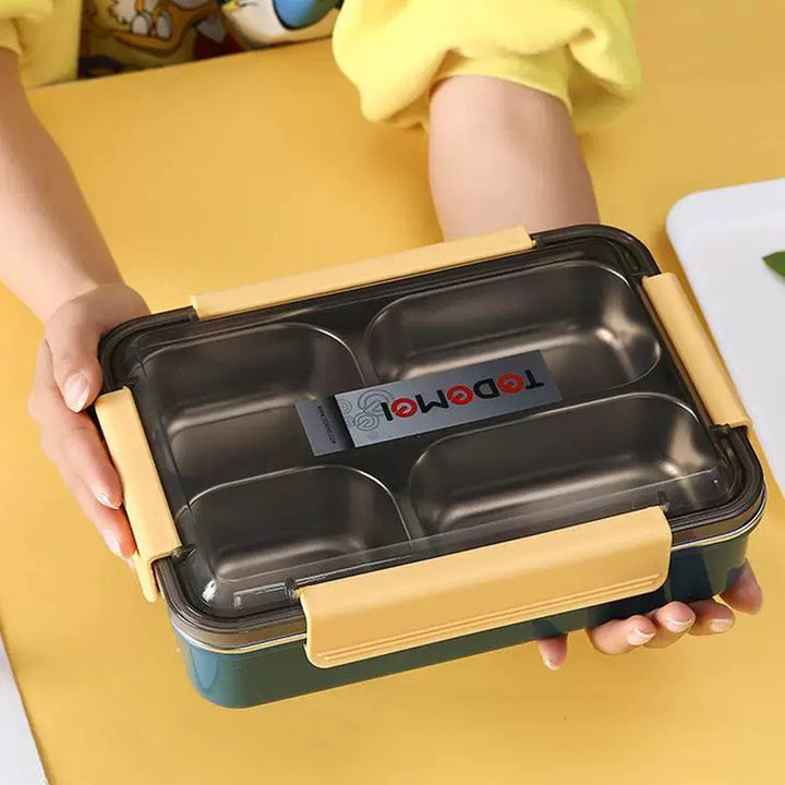Multi-Compartment Stainless Steel Bento Box