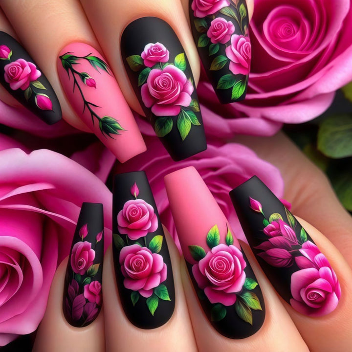 Artistic Rose Nail Tips Stornfield