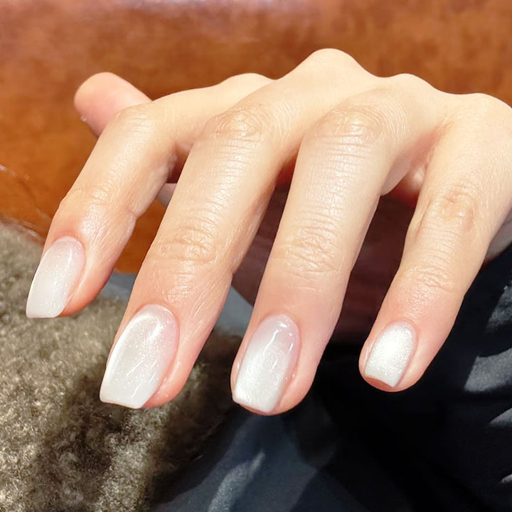 Elegant French Tip Press-On Nail Set Stornfield
