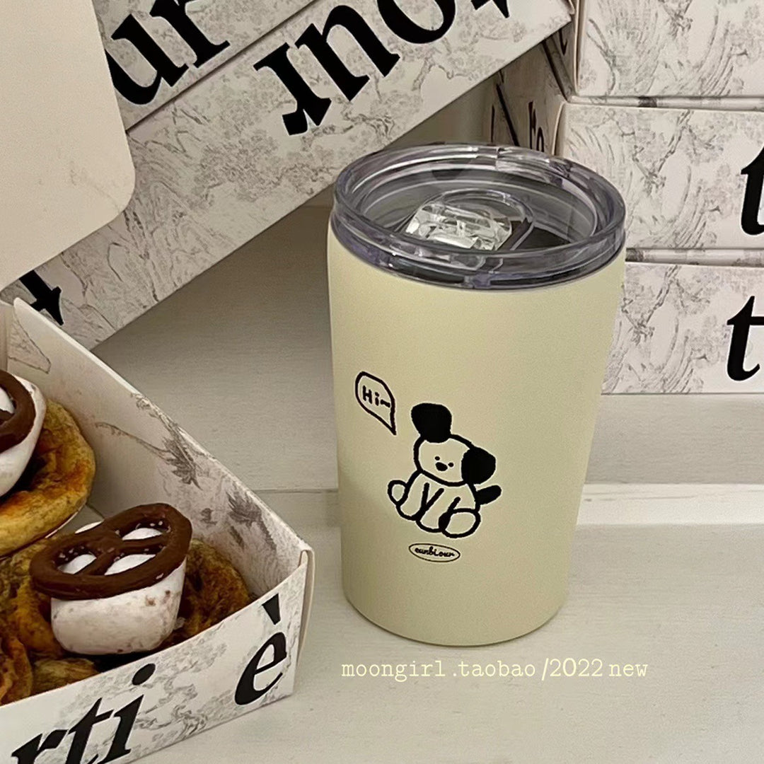 Women's insulated cup with cute dog design Stornfield