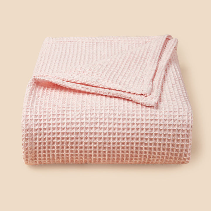 Textured Waffle Weave Throw Blanket Stornfield