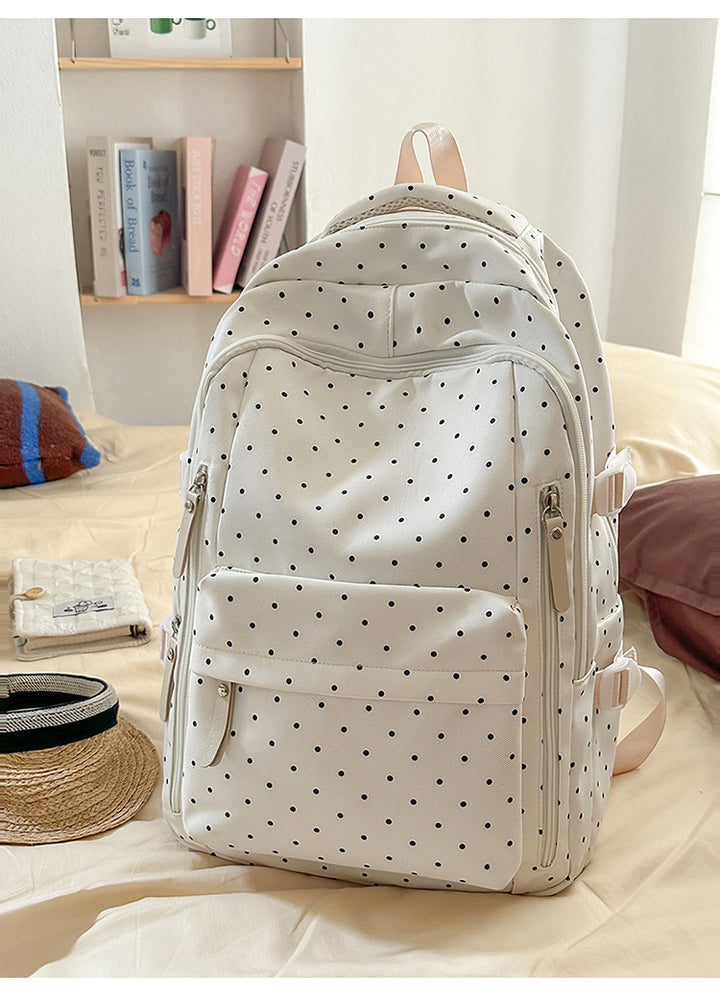 Stylish Polka Dot Pattern Backpack Stornfield