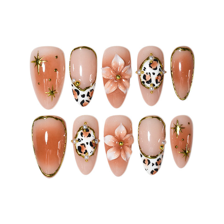 Artistic Floral and Animal Print Nail Art Extensions Stornfield