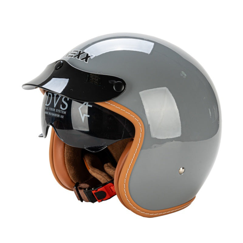 Classic Open-Face Motorcycle Helmet Stornfield