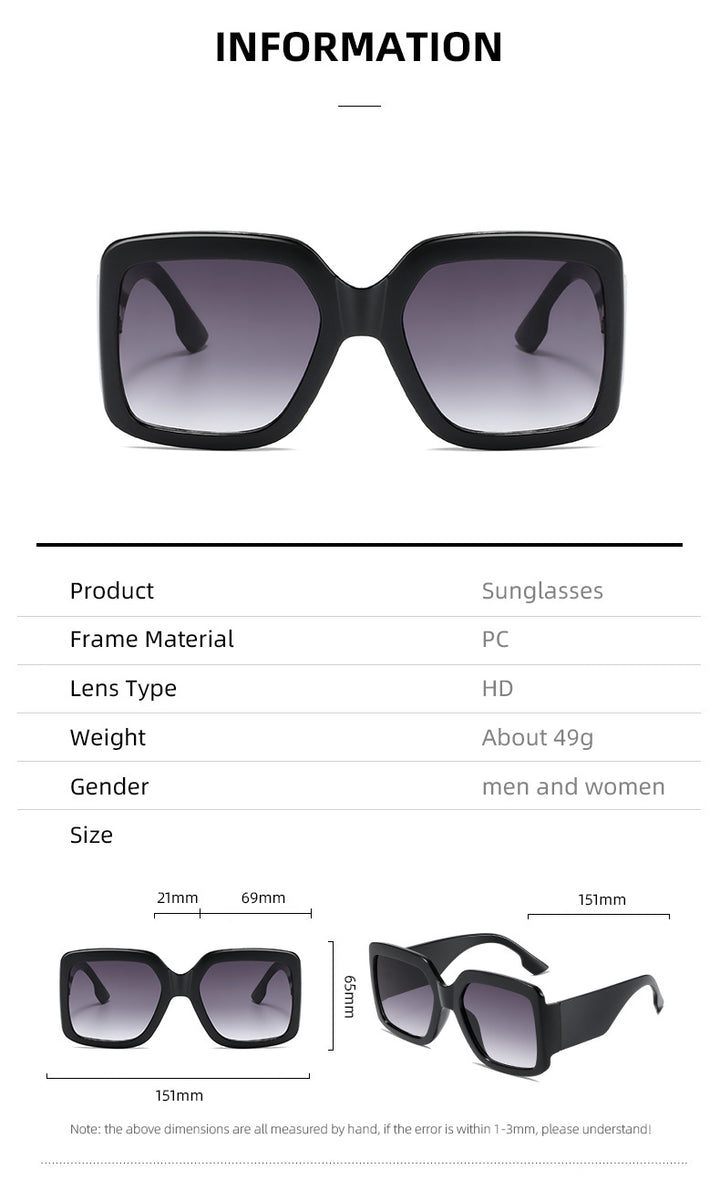 Women modern square sunglasses with mirror lenses Stornfield