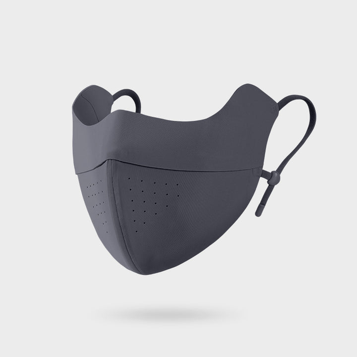 Three-Dimensional Contoured Breathable Reusable Face Mask with Adjustable Ear Loops and Micro Vent Perforations Stornfield