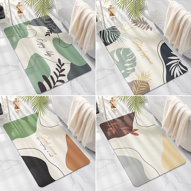 Tropical-Inspired Soft Bath Mat