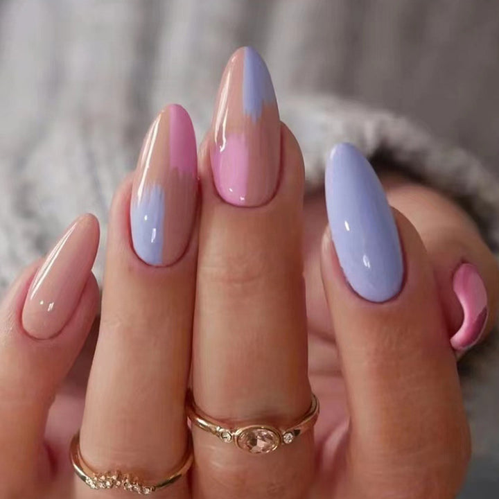 Artistic Heart-Accent Press-On Nail Set Stornfield