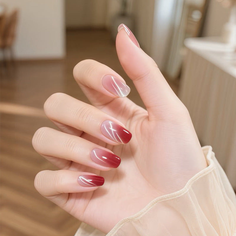 Elegant Gradual Ombre Press-On Nail Set Stornfield
