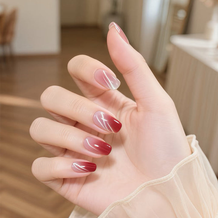 Elegant Gradual Ombre Press-On Nail Set Stornfield