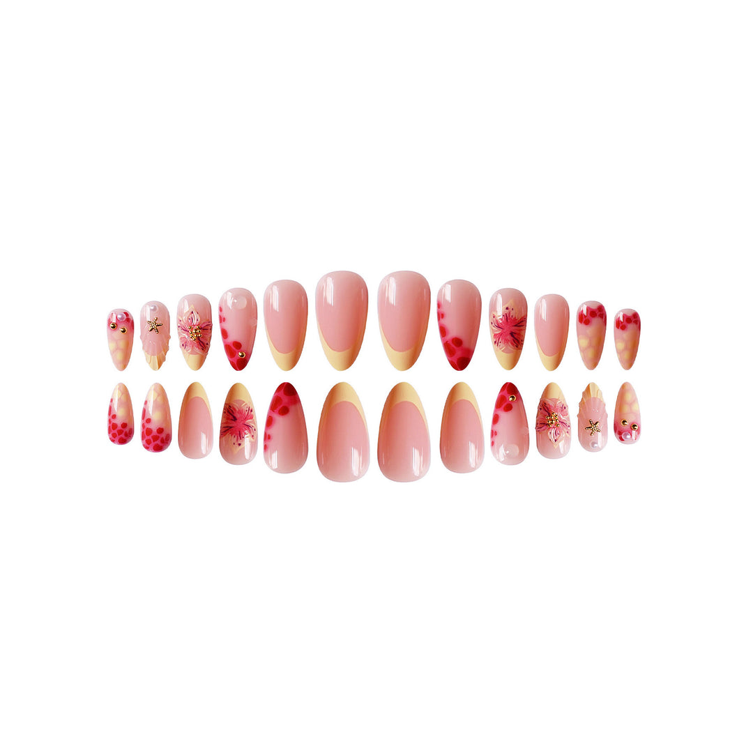 Floral 3D Press-On Nail Art Stornfield