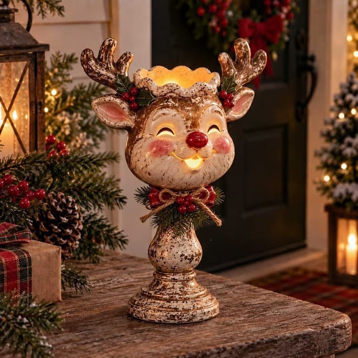 Decorative Santa Claus Candle Holder Stornfield
