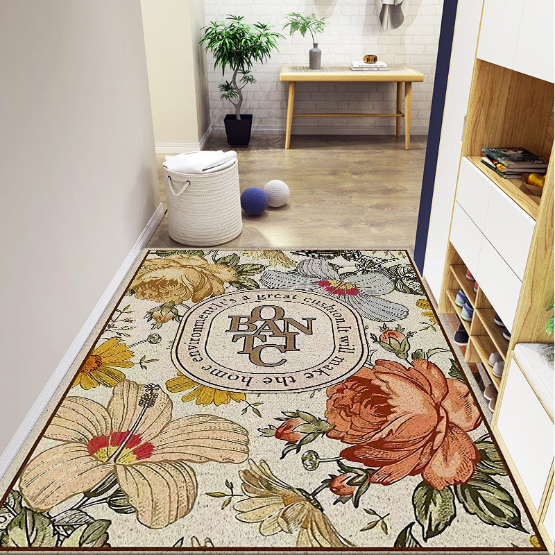 Floral Patterned Decorative Area Rug