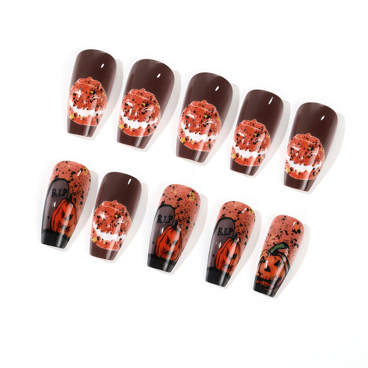 Halloween-themed artificial nails Stornfield