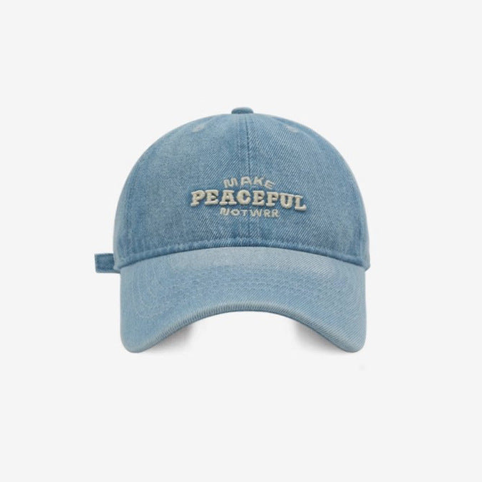 Women's Distressed Denim Embroidered Cap Stornfield