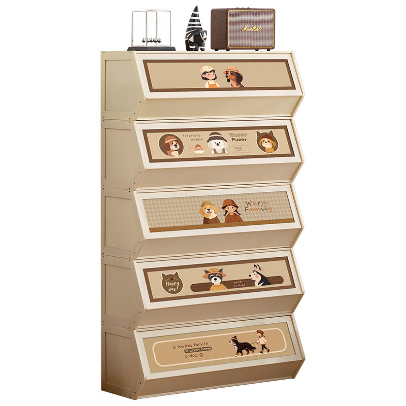 Storage unit with retractable front and friendly design Stornfield