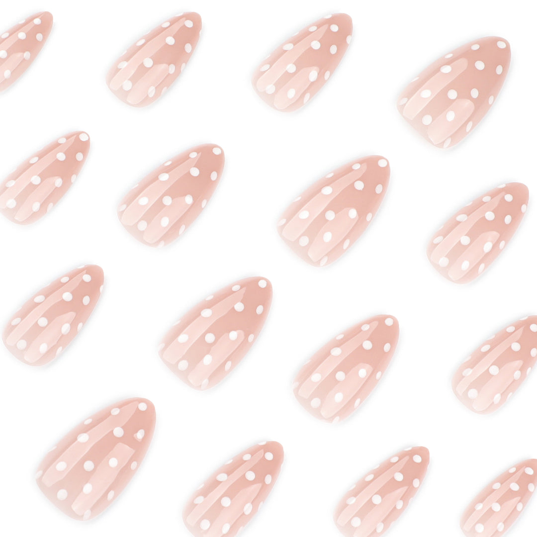 Artful Nail Extensions with Delicate Dots Stornfield