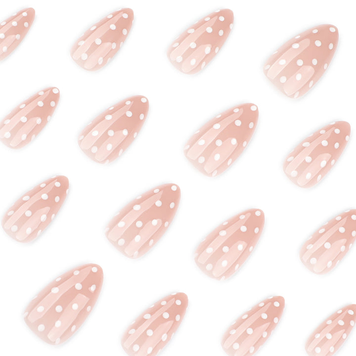 Artful Nail Extensions with Delicate Dots Stornfield
